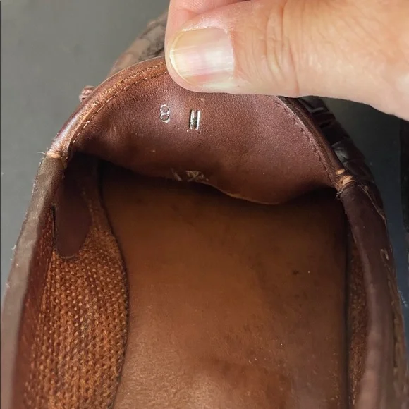 Sesto Meucci Vntg Nicole Iconic Woven Brown Leather Tassel Loafers. Size 8N. D6 - Picture 8 of 9